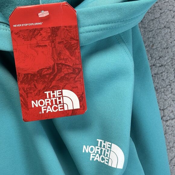 The North Face Women's L Hoodie Run Chicago Aqua Blue Pullover Oct 8 2011 NWT - Picture 14 of 15